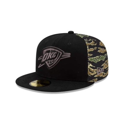 Sapca New Era Oklahoma City Thunder NBA Camo Panel 59FIFTY Fitted - Negrii